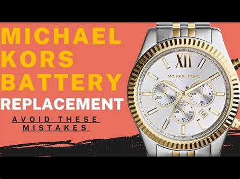 michael kors battery type l for mk8148|Michael Kors Watch Battery Replacement Guide: Step.